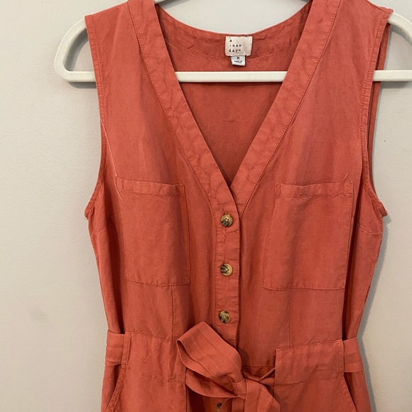 a new day Pants - sleeveless cropped jumpsuit NWOT